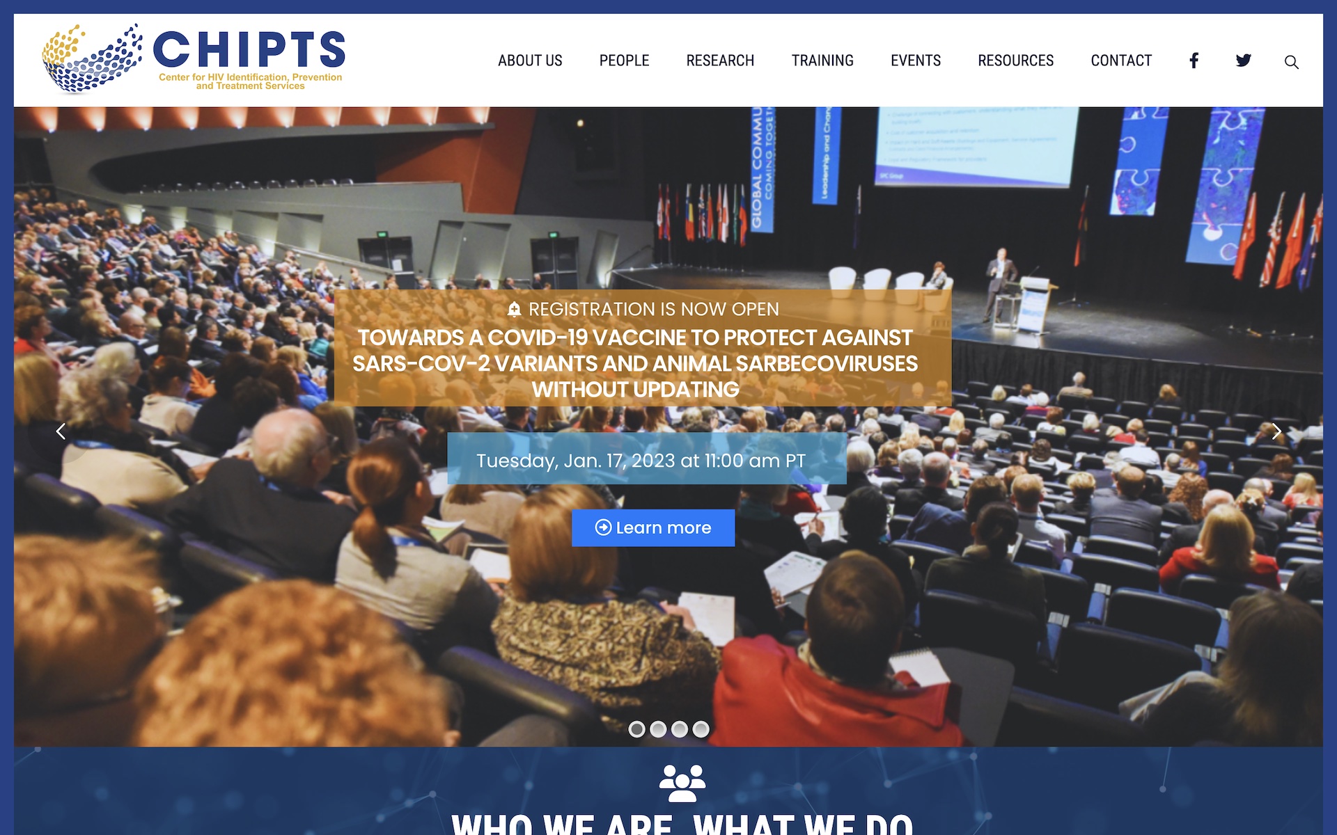 CHIPTS Website Page Screenshot