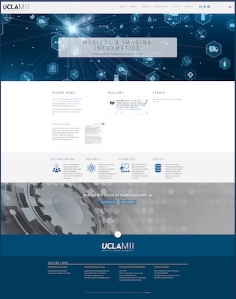 UCLA Medical and Imaging Informatics Website Full Page Screenshot